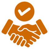Business deal handshake illustration